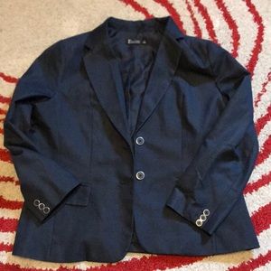 Navy dress up/down blazer